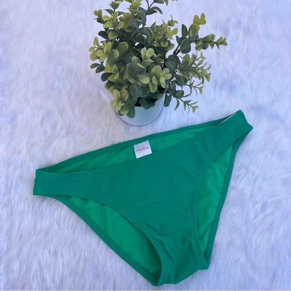 NWT Xhilaration Junior's Girl's Cheeky Bikini Bottom Green Large - Picture 3 of 12